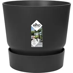 Вазон Elho Greenville Round, 25 см, графіт (332334)