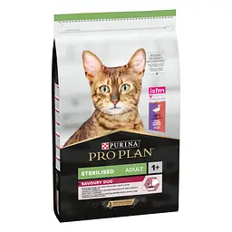 Сухий корм для котів Purina Pro Plan Sterilised з качкою та печінкою 10 кг