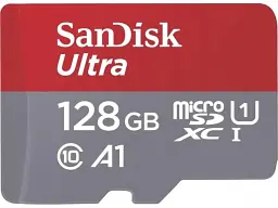 Карта пам'яті SanDisk Ultra microSDXC UHS-I U1 A1 Class 10 128 GB (SDSQUAB-128G-GN6IA)