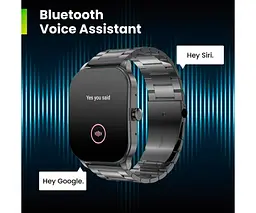 Розумний годинник Xiaomi Amazfit Pop 3s Metal Black Metallic Strap з металевим ремінцем чорний - мініатюра 3