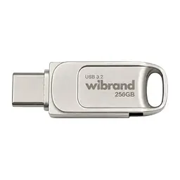 USB флеш накопичувач Wibrand 256GB Bee Silver USB 3.2/Type-C (WI3.2TC/BE256TC039S)