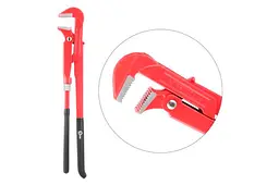 Ключ трубний важіль Intertool 90° х 1.5" HT-0188 - мініатюра 2