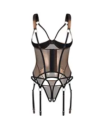 Корсет Obsessive Soranna S/M (бронзовий) - мініатюра 4