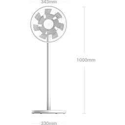 Вентилятор Mijia Smart Standing Fan 2 Pro White [BPLDS03DM] [111535] - мініатюра 6