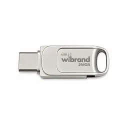 Флеш-накопичувач Wibrand USB 3.2 Gen1 Bee 256GB USB Type-A/USB Type-C Silver (WI3.2TC/BE256TC039S)