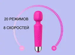 Масажер OPT-TOP 20 режимів вібрації+USB зарядки 20х4 см (1756374712) - мініатюра 3