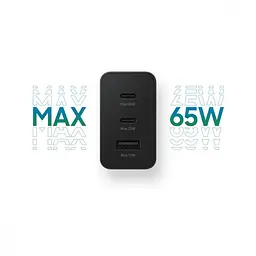 Зарядний пристрій Samsung 65W Power Adapter Trio w/o cable Black (EP-T6530NBEG) - мініатюра 7