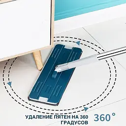 Швабра з автоматичним віджимом та відром 10л Idea в комплекті 2 насадка з мікрофібри - мініатюра 4
