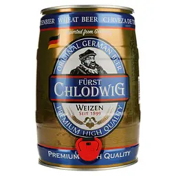 Пиво Furst Chlodwig Weizen світле нефільтроване 5.3% 5 л - мініатюра 2