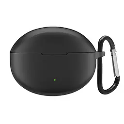 Силіконовий чохол для навушників OPPO Enco Air4 Pro, Hang Case, чорний, ультратонкий захисний кейс товщиною 2 мм, захист від подряпин, пилу та ударів, компактний, з карабіном для кріплення, ArmorStandart (ARM79946)