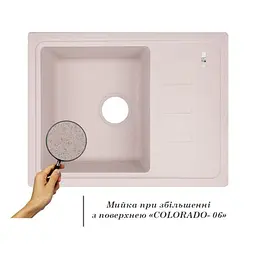 Кухонна мийка Lidz 620x435/200 COL-06 (LIDZCOL06620435200) - мініатюра 3