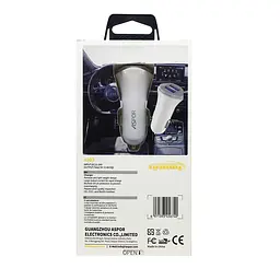 Автомобільний зарядний пристрій Aspor A903 (2USB/3.4A)- білий - мініатюра 2