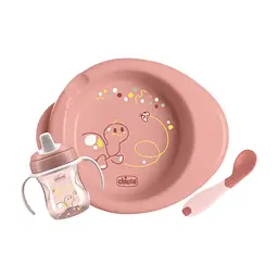 Набір дитячого посуду Chicco Set Prima Pappa 6 міс.+ рожевий (16200.15)