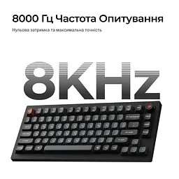 Клавіатура Keychron V1 8K Keychron Super Red Switch Black RGB (V1W-D1-UA) - мініатюра 9