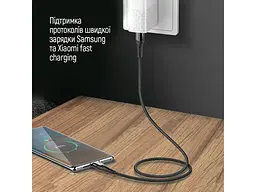 Кабель ColorWay USB-C to USB-C 2m Grey (CW-CBPDCC039-GR) - мініатюра 7