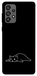 TPU чохол Demsky Lazy cat для Samsung Galaxy A73 5G