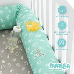 Бортик-валик у ліжечко Papaella Корона захисний (8-34533 корона) - мініатюра 3