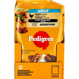 Корм для собак Pedigree з куркою та овочами в соусі 100 г - мініатюра 3