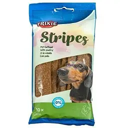 Ласощі для собак Trixie Stripes Полоски з м'ясом домашніх птахів 100 г - мініатюра 3