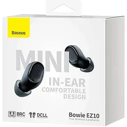 Навушники Baseus Bowie EZ10 бездротові чорні - мініатюра 3