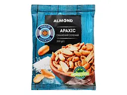 Арахіс ALMOND 200г Сіль смажений солоний