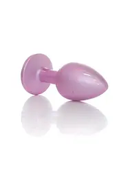 Анальна пробка - Jewellery Pearl Pink Plug Clear S - мініатюра 3
