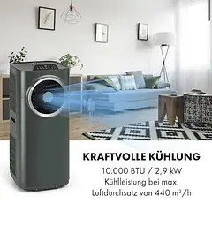 Кондиціонер мобільний Klarstein Kraftwerk Eco Smart 11 (10040190) - мініатюра 3
