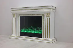 Електричний камін Valencia Gold Bluetooth звук потріскування дров 1500Вт (10080115) - мініатюра 7