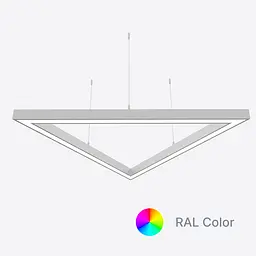 Світлодіодний світильник X-LED 90Вт Трикутник ral (3x680) LSNTri-90c