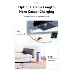 Дата кабель USB 2.0 AM to USB-C 2.0m 100W black Essager (EXC7A-WLA01-P) - мініатюра 8