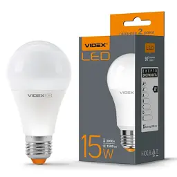 Лампочка Videx A65e 15W E27 3000K (VL-A65e-15273) - мініатюра 2