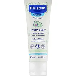 Уцінка. Зволожуючий крем для обличчя Mustela Hydra Bebe Facial Сream 40 мл - мініатюра 2