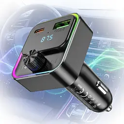 Автомобільний FM модулятор (трансмітер) Hoco E81 PD30W + QC3.0 з швидкою зарядкою
