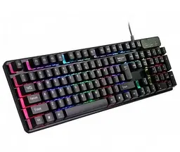 Ігрова провідна клавіатура з LED підсвічуванням Landslides KR-6300 USB - мініатюра 2