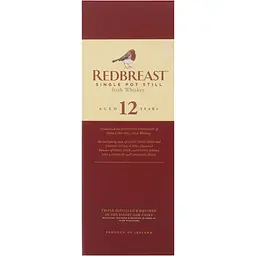 Віскі Redbreast 12 yo Single Pot Still Irish Whisky 40% 0.7 л (699627) - мініатюра 6