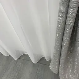 Мармурові лляні блекаут штори світло-сірого кольору на тасьмі 2шт. 150х270 ALBO pbe0052516 - мініатюра 8