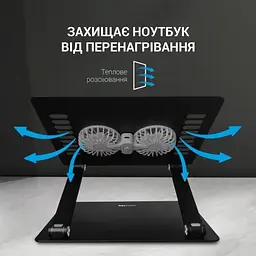 Підставка для ноутбука до 15.6" LS122B, Black OfficePro teh0023870 - мініатюра 3