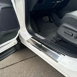 Накладки на пороги для Honda ENP1 ENS1 2022- Нержавіюча сталь із загином та Логотипом 4 шт (Premium P-HO39) - мініатюра 4