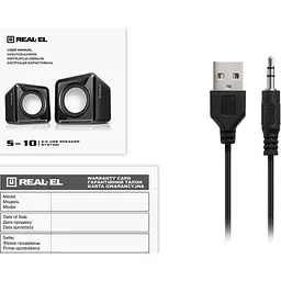 Акустична система REAL-EL S-10 USB Black (EL121100020) - мініатюра 9
