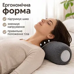 Подушка валик Ideia Nordic з повітропроникною вставкою сіра 15х40 см (8-36415*002) - мініатюра 2