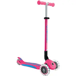 Самокат Globber Elite Lights 3+ колеса з підсвіткою 50 кг фуксія (439-610-3) - мініатюра 4