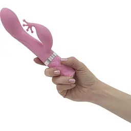 Розкішний вібратор-кролик Pillow Talk - Kinky Pink з кристалом Сваровські - мініатюра 3