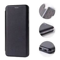 Чохол книжка Xiaomi Redmi Note 10 Pro еко-шкіра Premium Case для смартфона Чорний - мініатюра 2