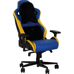 Геймерське крісло GT Racer X-0724 Blue/Yellow [122598] - мініатюра 4
