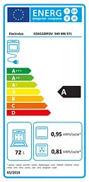 Electrolux Духовий шафа Electrolux електричний Rococo, 72л, A, конвекція, телескопічні напрямні, шампань - мініатюра 6