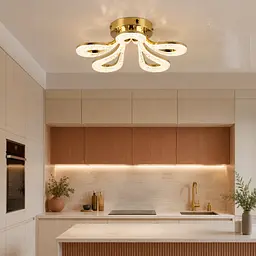 Світлодіодна люстра Splendid Ray L1656/5 LED (GD), золото, білий, 100 Вт, від 10-18 м²