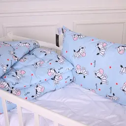 Подушка антиалергенна MirSon Kids Time 20-0037 Cute blue zebra 40х60 (2200009665516) - мініатюра 4