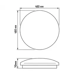 LED світильник настінно-стельовий Titanum Зоряне небо 48W 5000K (28444-000) - мініатюра 3