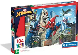 Пазл Clementoni SuperСolor: Людина Павук та лиходії, Marvel (SuperСolor - Marvel Spider-Man Puzzle - 104 pcs.), 104 ел. (25012)