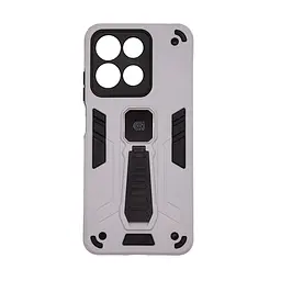 Чехол для Motorola G15/G15 Power/G17 Power 4G/G17 4G, Proover, серый, с подставкой и магнитом, противоударный, ударопрочный, бронированный, панель-накладка, защита всего корпуса, термополиуретан (TPU) + поликарбонат (PC), ArmorStandart (ARM91059)